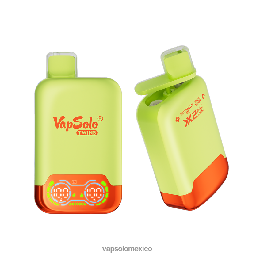 Vapsolo Precio - VapSolo TWINS vaporizador desechable hielo de sandía y bayas mixtas 4H2N8J34
