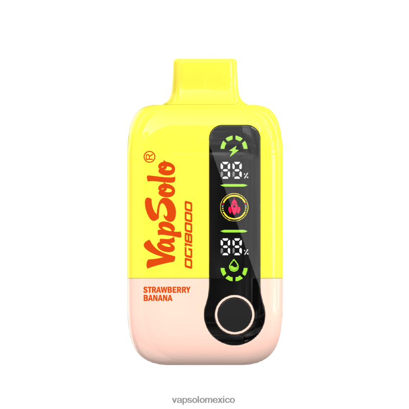 Vapsolo México - VapSolo DG18000 vaporizador desechable plátano fresa 4H2N8J56