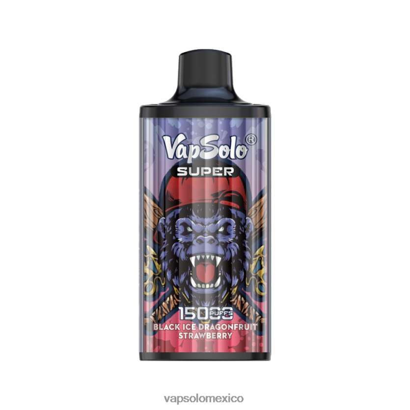 Vapsolo Al Por Mayor - VapSolo SUPER vaporizador desechable fresa de drango de hielo negro 4H2N8J13