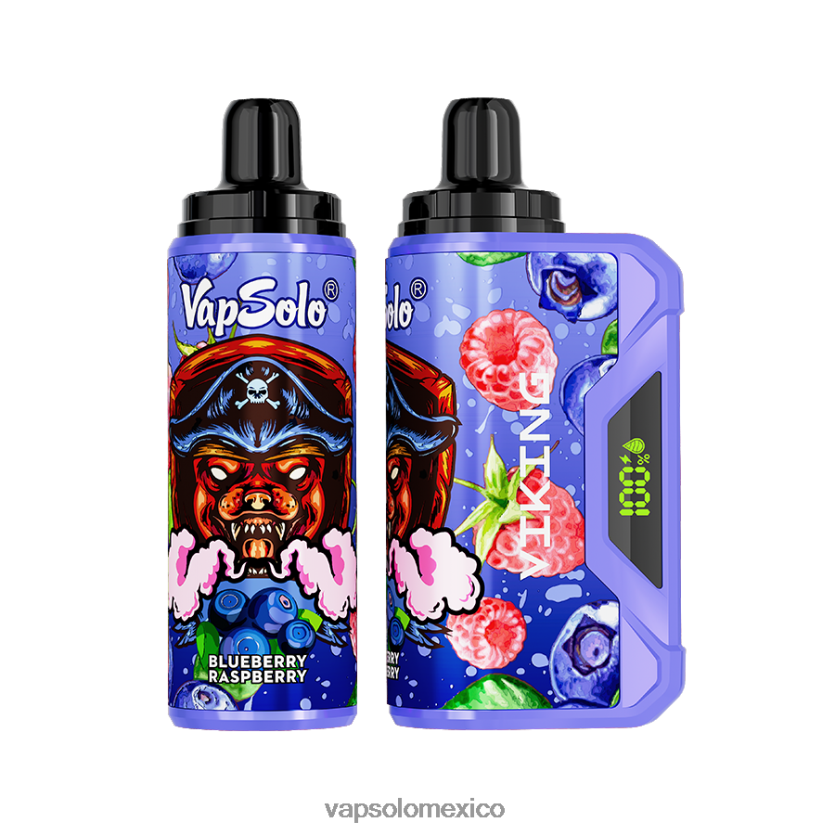 Vapsolo México - VapSolo VIKING vaporizador desechable frambuesa arándano 4H2N8J38